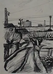 Paesaggio by Fernando Farulli, 1957, offered Nov 2017