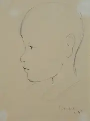 Profilo di bambino by Gino Terreni, 1945, offered Nov 2017