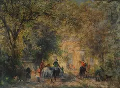 Prima della caccia by Jhoannes Friedrich Hannings, offered Nov 2017