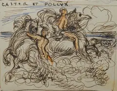 Castore e Polluce by David Abraham Bueno de Mesquita, Sigla in basso a destra, offered Nov 2017