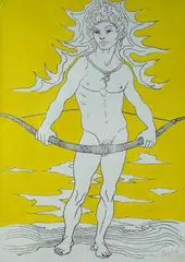 Uomo con arco by Corrado Cagli, 1968, offered Nov 2017