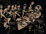 Mino Maccari, Il malato, Matrice xilografica