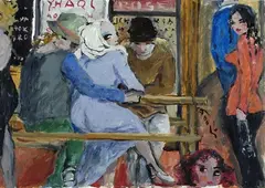 Al Caffè by Bruno Paoli, Sul retro firma e titolo., offered Nov 2017