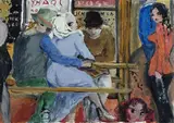 Al Caffè by Bruno Paoli, Sul retro firma e titolo., offered Nov 2017