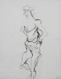 Ernesto Treccani, Figura, inchiostro on paper