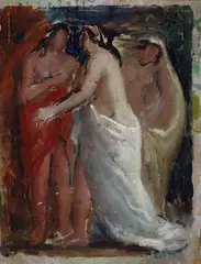 Figure by Bruno Martini, Sul verso: dipinto di "Laguna"., offered Oct 2017