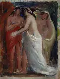 Bruno Martini, Figure, Sul verso: dipinto di "Laguna".