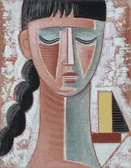 Testina by Mario Tozzi, 1967, oil on canvas, offered Oct 2017