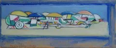 Spiaggia by Moses Levy, 1957, offered Oct 2017