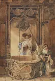 Al pozzo by Louis Marie Félix Laurent-Atthalin, 1850, offered Oct 2017