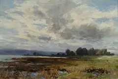 Paesaggio lacustre by Bradley Lamond, 1900, offered Oct 2017