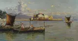 Giuseppe Carelli, Napoli, pescatori a Castel dell'ovo