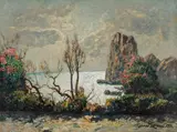 Marina by Gino Romiti, oil on faesite, offered Oct 2017