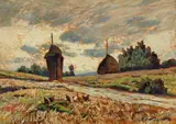 Paesaggio con pagliai by Gino Romiti, offered Oct 2017