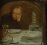 Armando Spadini, Interno con figura