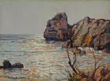 Scogli ad Antignano by Gino Romiti, 1935, offered Oct 2017