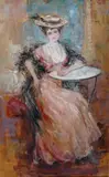 Pietro Scoppetta, Signora al caffè