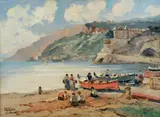 Luca Albino, Pescatori sulla spiaggia di Maiori