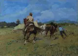 Buttero a cavallo by Carlo Domenici, offered Jul 2017