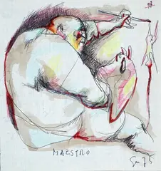 Maestro by Romano Guantini, 1975, offered Jul 2017