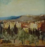 Paesaggio by Sergio Scatizzi, 1939, offered Jul 2017
