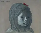 Xavier Bueno, Bambina con fiocco rosso
