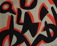 Nerorosso by Carla Accardi, 1994, offered Jul 2017
