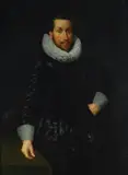 Ritratto di Uomo by Nicolaes Eliaszoon Pickenoy, In basso a sinistra: "Aetatis, offered Jul 2017