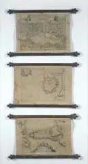 Tre mappe da parete by Nicolas de Fer, A) Plan du Port du Passage en Espagne, offered Jul 2017