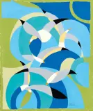Atanasio Soldati, Les mouettes, gouache on paper spessa cm