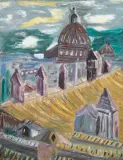 Carlo Levi, Veduta dei tetti 1951