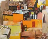 Untitled by Renato Guttuso, Tetti di Via Leonina, offered Dec 2019