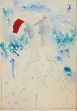 Franco Angeli, Senza titolo, mixed media on paper cm