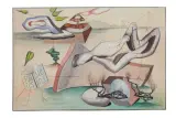 František Janoušek, Paesaggio Con Libro firmato 1934