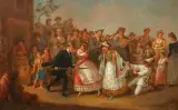 Gaetano Gigante, Ballo Della Zeza, oil on canvas