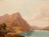 Federico Moja, Scorcio Del Lago Maggiore, oil on canvas