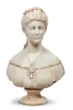 Santo Varni, Busto Della Principessa Margherita Di Savoia, marmo