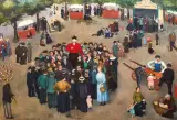 Fillide Levasti, La Fiera (La Sibilla, o L'INDOVINA) oil on cardboard