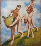 Francesco Camarda, Scena Bacchica, oil on canvas