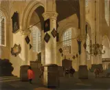 Cornelis de Man, Interno Di Chiesa, oil on panel