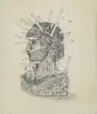 Remo Bianco, (5)Locandine, pencil on paper trasparente cm