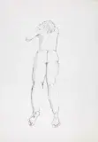 Untitled by Remo Bianco, figura femminile pennarello on paper cm, offered Nov 2019