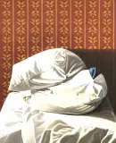 Giorgio Tonelli, Il Letto 1994, oil on panel cm