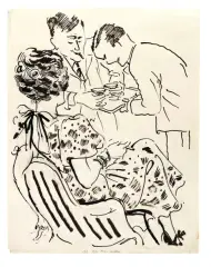 Yale Boy’S Mother 1937-1938 by George Grosz, offered Oct 2019