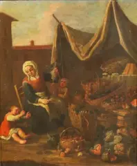 Scene Di Genere by Pietro Domenico Olivero, coppia di dipinti, offered Oct 2019