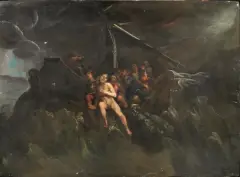 Giona E La Balena by Antonio Tempesta, oil on panel, offered Oct 2019