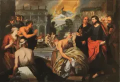 Artus Wolffort, Cristo Alla Piscina Di Betzaeta, oil on canvas