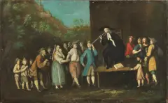 Marco Marcola, Il Ciarlatano, oil on canvas