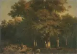 Alexandre Calame, Paesaggio Con Raccoglitori Di Legna