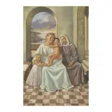Carlo Sbisà, Gruppo Di Famiglia In Un Interno, oil on cardboard